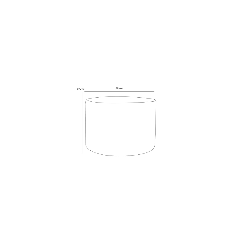 Taburete RABO, Ø 58 cm, beige