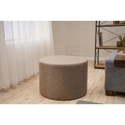 Taburete RABO Ø 58 cm marrón