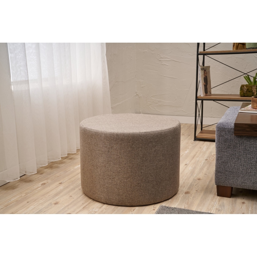 Taburete RABO Ø 58 cm marrón