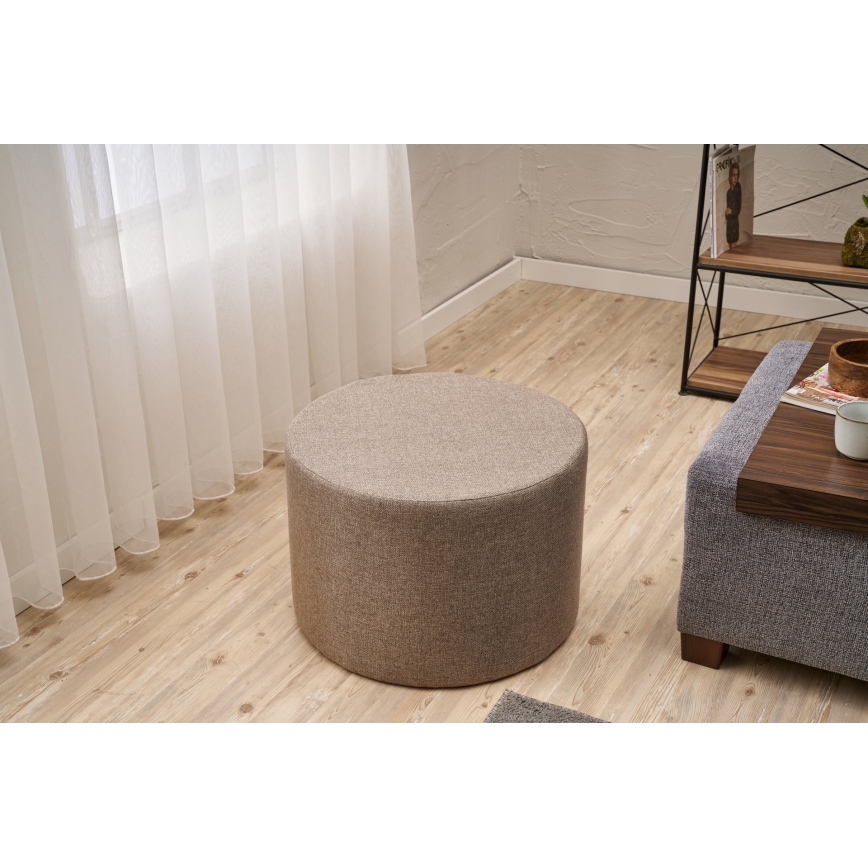 Taburete RABO Ø 58 cm marrón