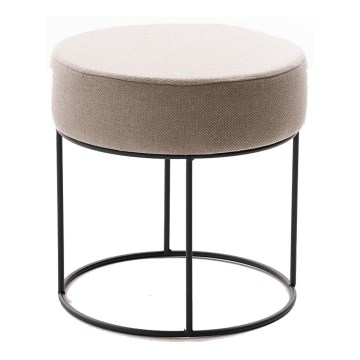 Taburete RELO, diámetro 40 cm, beige
