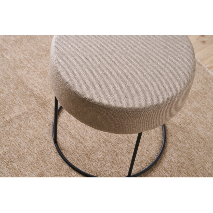 Taburete RELO, diámetro 40 cm, beige
