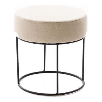 Taburete RELO Ø 40 cm crema
