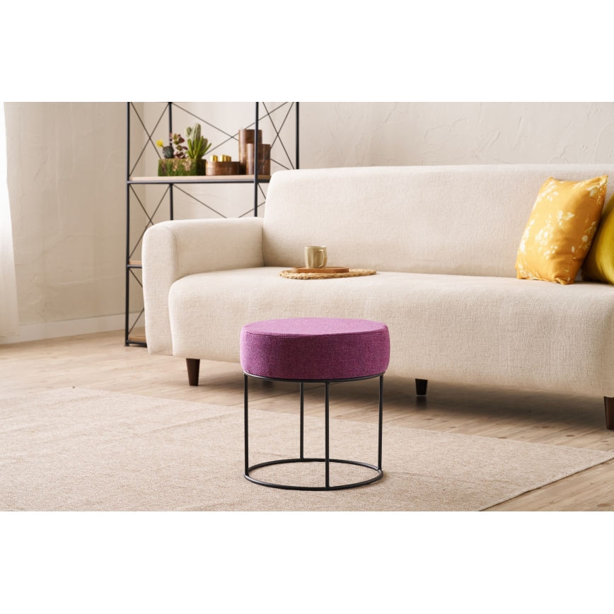 Taburete RELO Ø 40 cm rosa