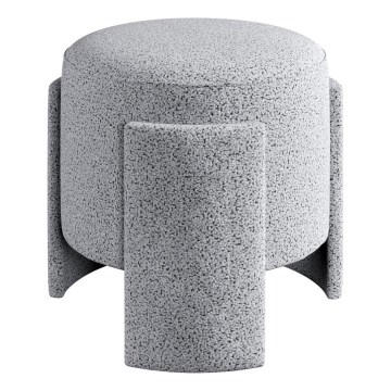 Taburete ROCKET, diámetro 39 cm, gris