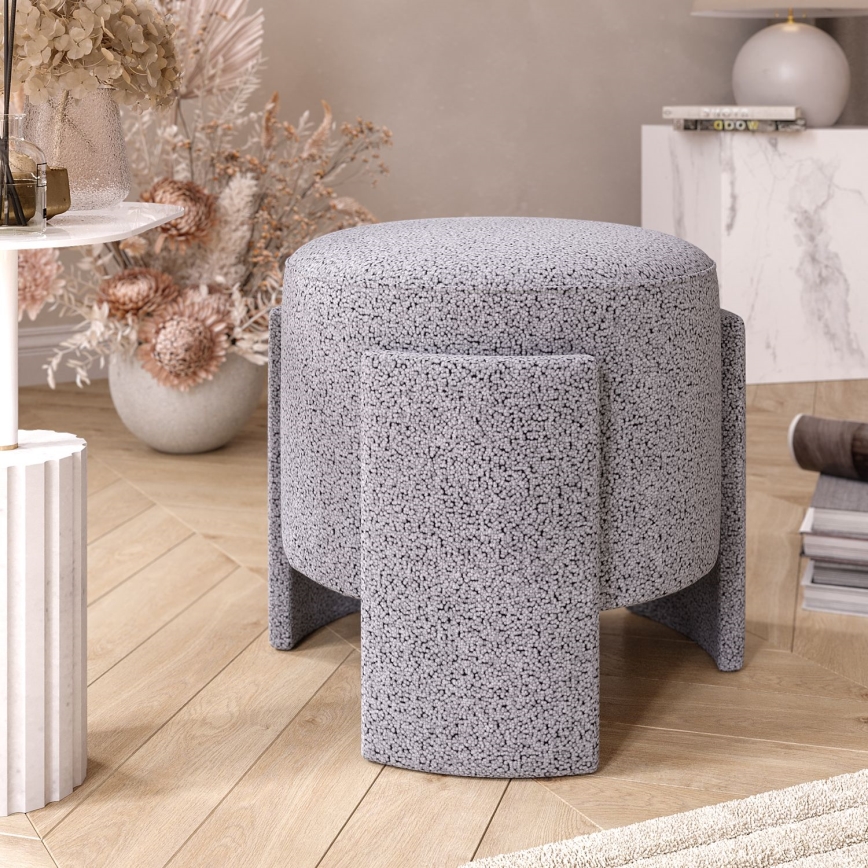 Taburete ROCKET, diámetro 39 cm, gris