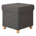 Taburete SULTAN 38x40 cm gris oscuro