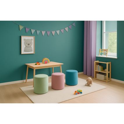 Taburete VEX de 36 cm de diámetro, verde claro