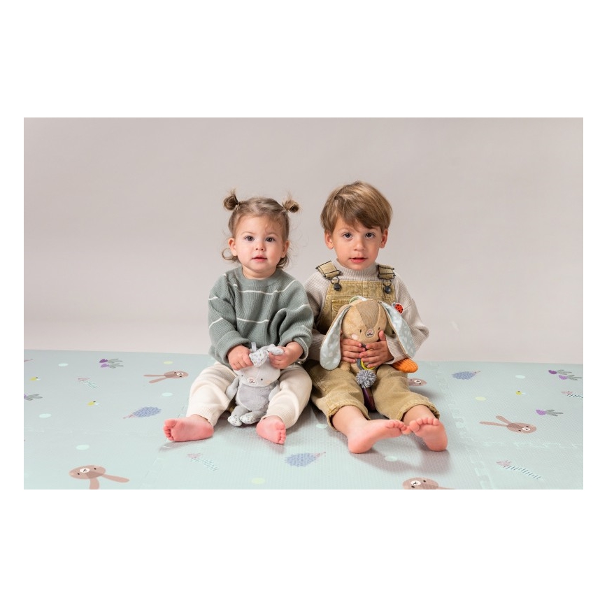 Taf Toys - Alfombra de juego infantil XL Puzzle Jardín