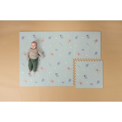 Taf Toys - Alfombra de juego infantil XL Puzzle Jardín