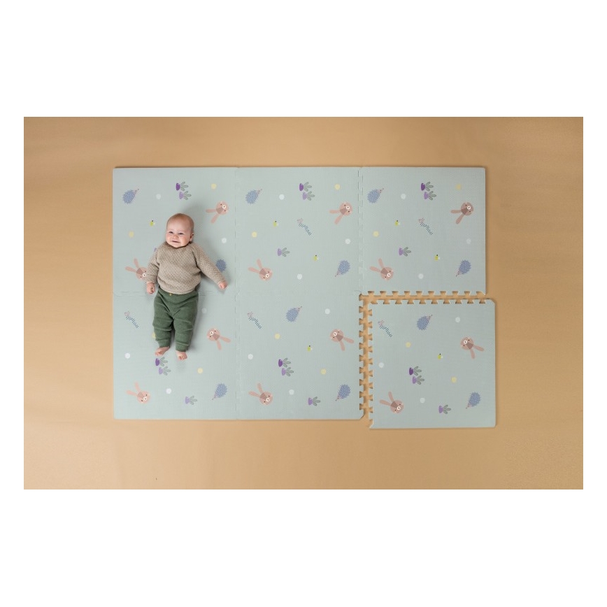 Taf Toys - Alfombra de juego infantil XL Puzzle Jardín