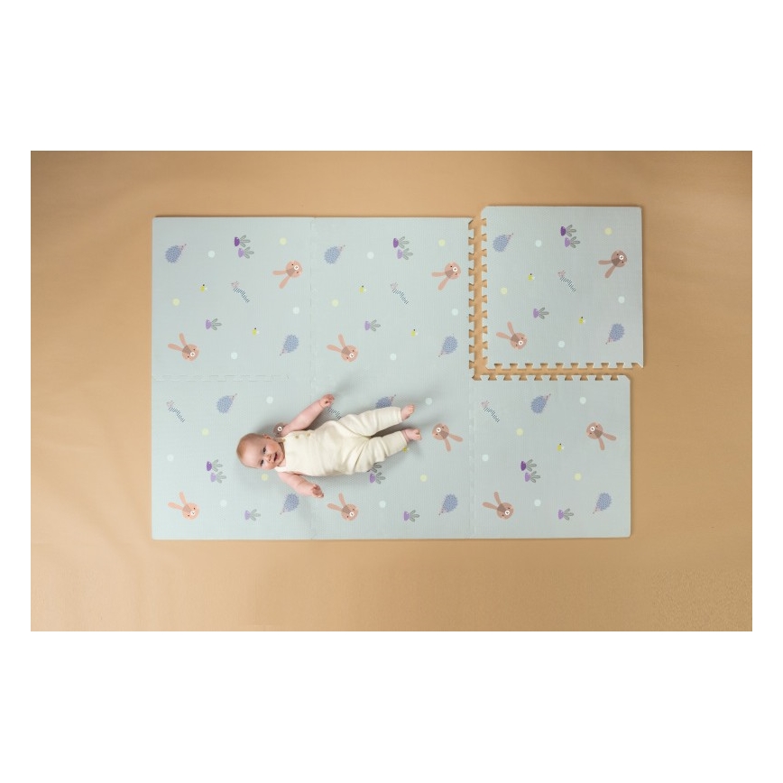 Taf Toys - Alfombra de juego infantil XL Puzzle Jardín