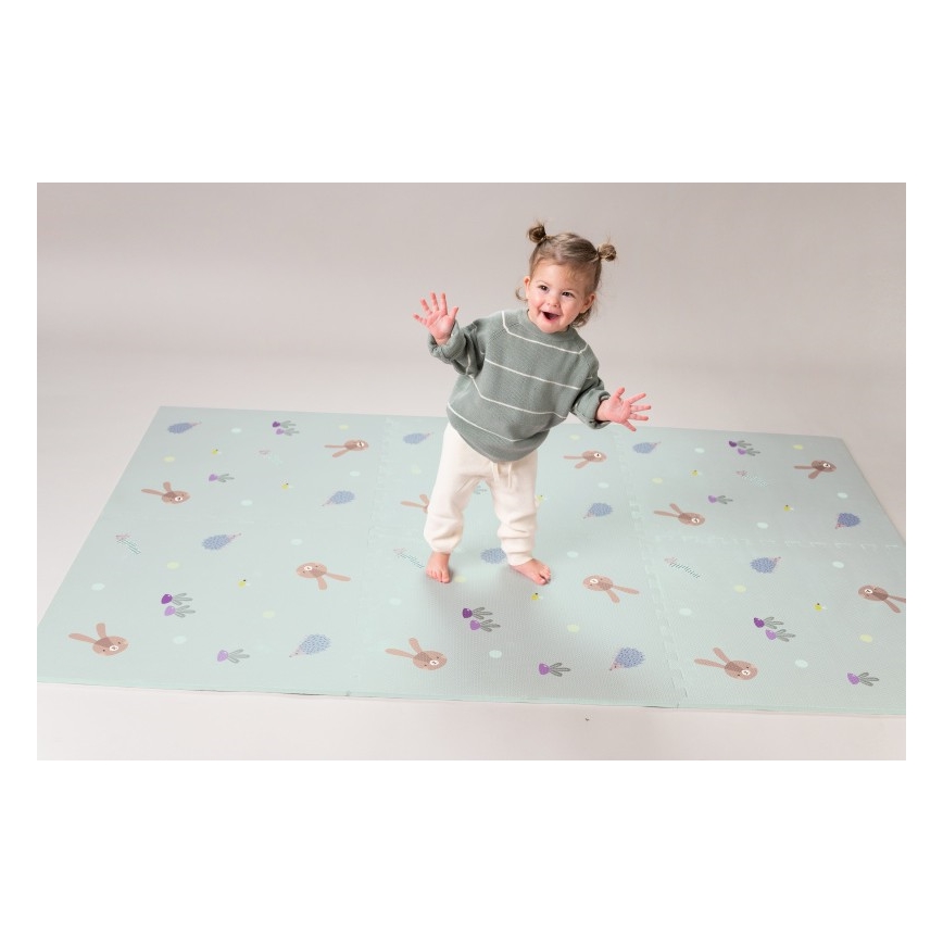 Taf Toys - Alfombra de juego infantil XL Puzzle Jardín