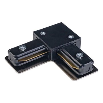 Tapa de extremo para riel monofásico TRACER cuadrado negro