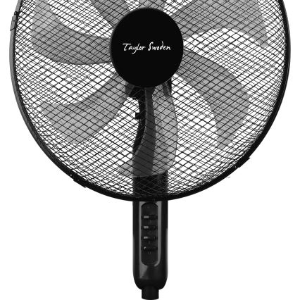 Taylor Swoden - Ventilador de pie 50W/230V 122 cm negro