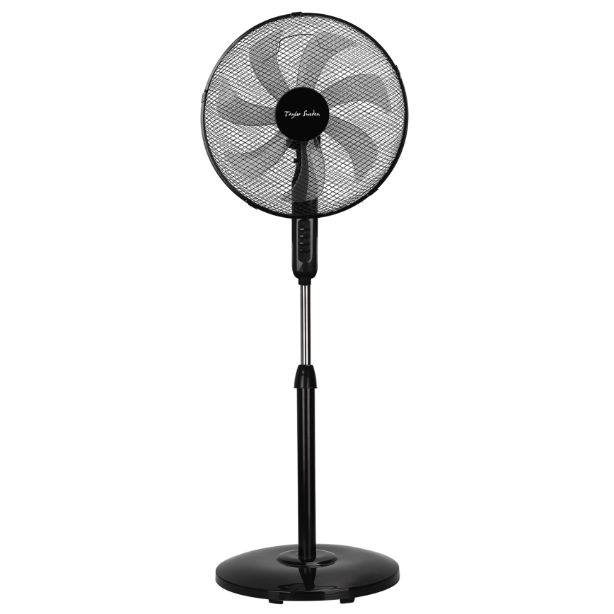 Taylor Swoden - Ventilador de pie 50W/230V 122 cm negro
