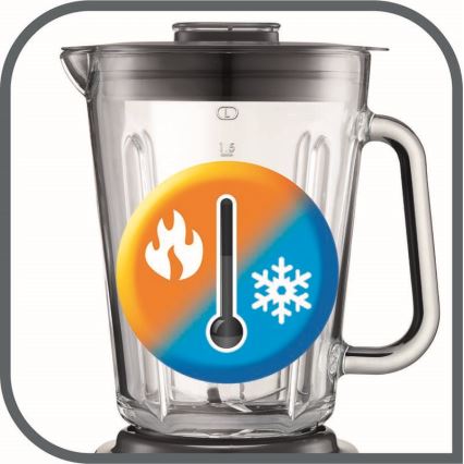 Tefal - Batidora de mesa 2 l PERFECTMIX+ 1200W/230V cromo mate/negro