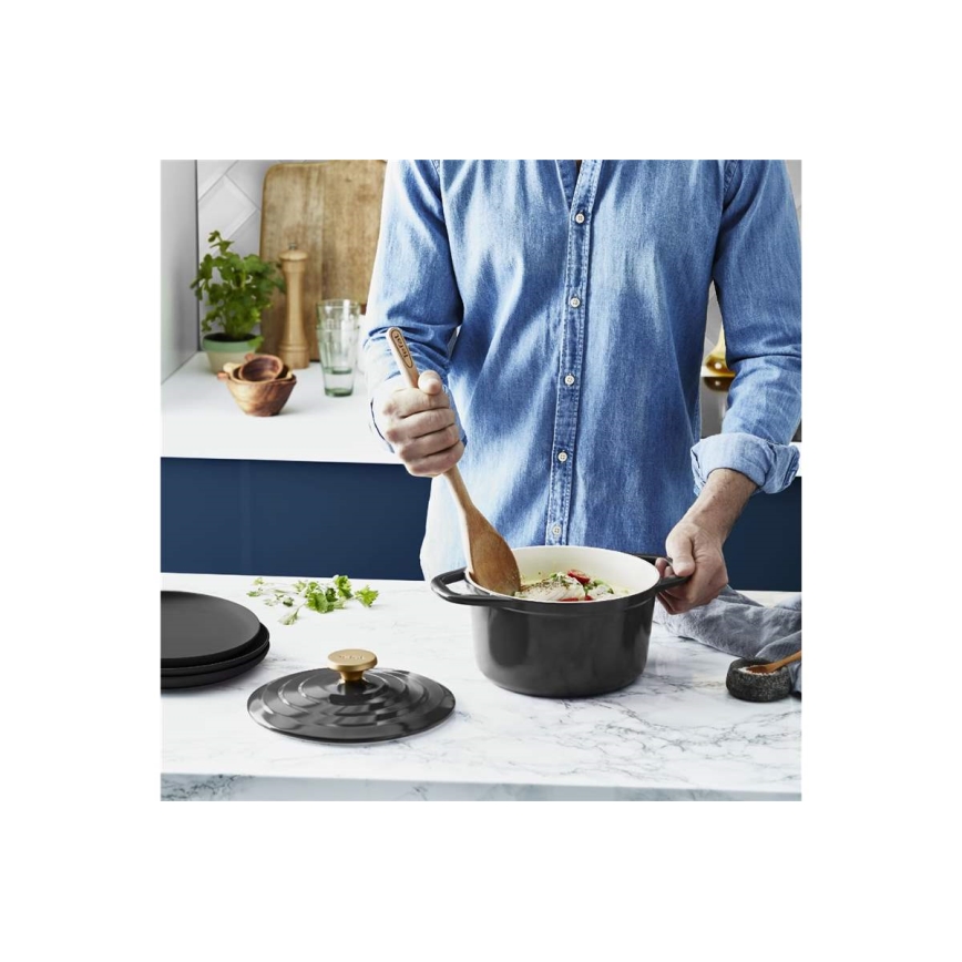 Tefal - Cazo con tapa AIR 20 cm antracita