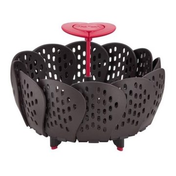 Tefal - Cesta de vapor INGENIO negra/roja