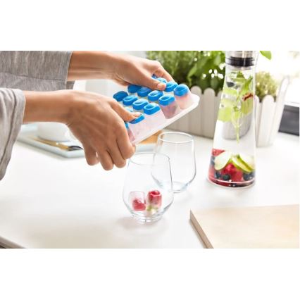 Tefal - Cubetera para 24 cubitos MASTER SEAL azul
