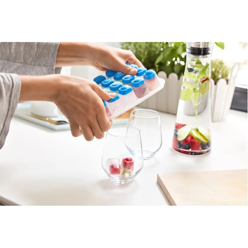 Tefal - Cubetera para 24 cubitos MASTER SEAL azul