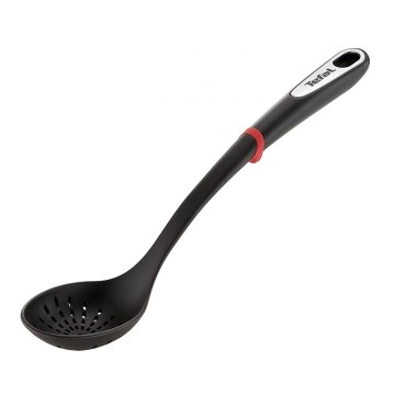 Tefal - Cuchara de cocina ranurada INGENIO negra