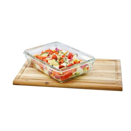 Tefal - Envase para alimentos 0,45 l MSEAL GLASS rojo/vidrio