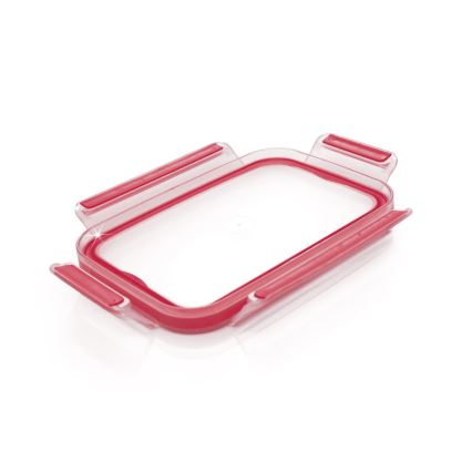 Tefal - Envase para alimentos 1,3 l MSEAL GLASS rojo/vidrio