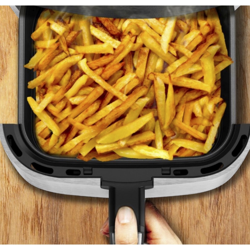 Tefal - Freidora de aire 4,2 l EASY FRY&GRILL 2 en 1 1550W/230V acero inoxidable