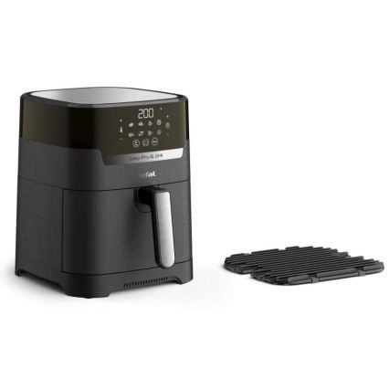 Tefal - Freidora de aire caliente 4,2 l EASY FRY&GRILL 2en1 1550W/230V negro