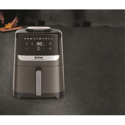Tefal - Freidora de aire de 5 L EASY FRY SILENCE COAL 1400-1670W/230V