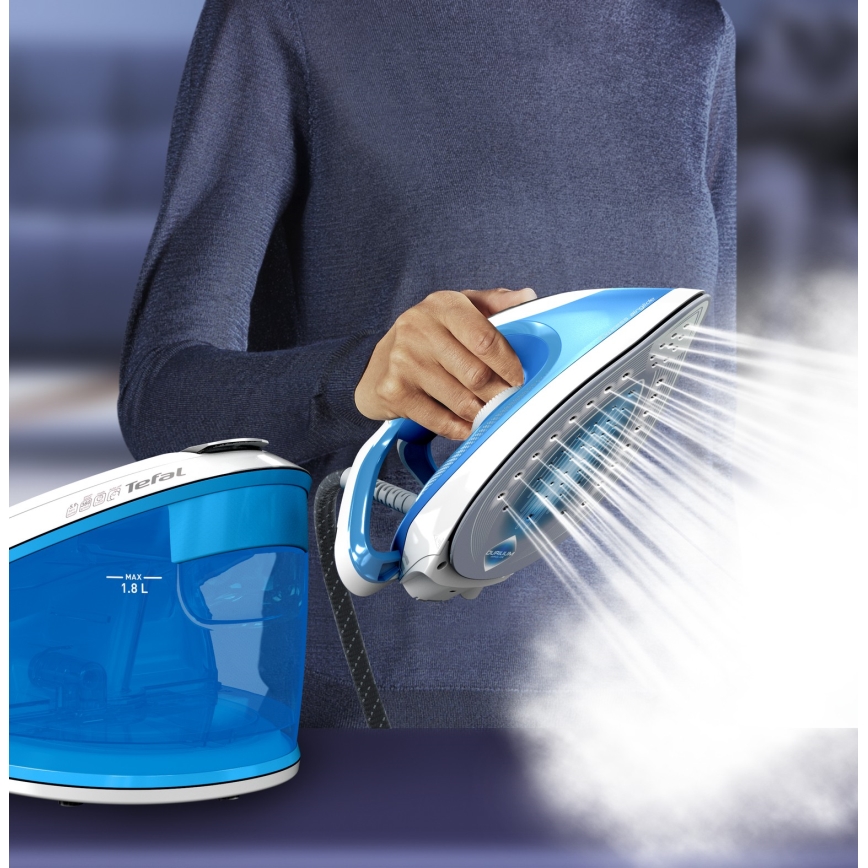 Tefal - Generador de vapor EXPRESS AIRGLIDE 2800W/230V azul