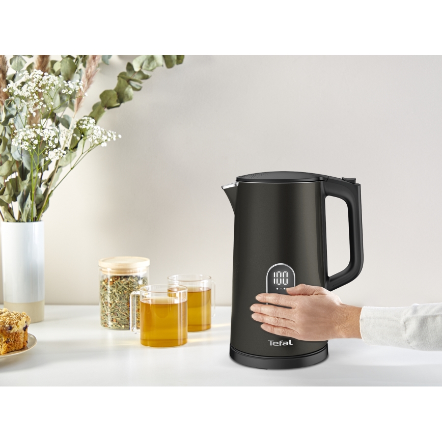 Tefal - Hervidor eléctrico DIGITAL 1,7 l 1800 W/230 V