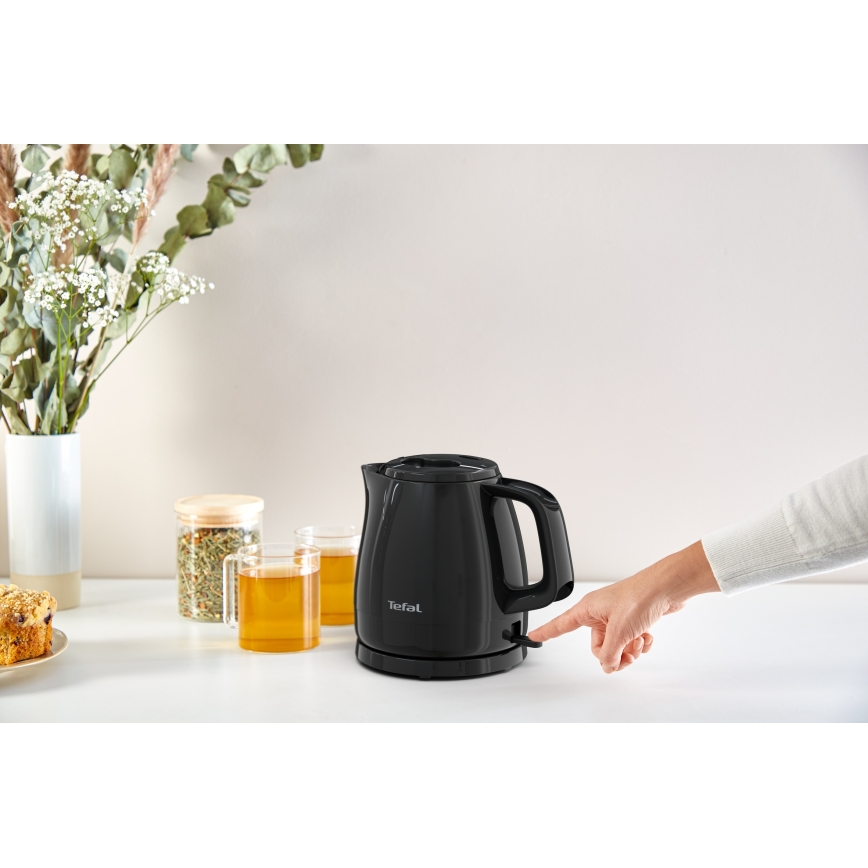 Tefal - Hervidor eléctrico VITA 0,8 L, 2400 W/230 V, negro