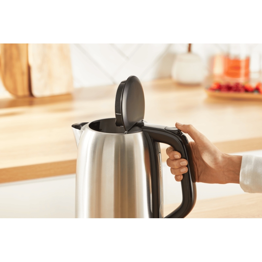 Tefal - Hervidor SUBITO 1,7l 2400W/230V acero inoxidable/negro