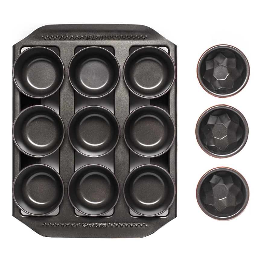 Tefal - Juego de 13 moldes para hornear CREABAKE