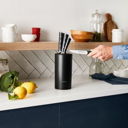Tefal - Juego de 4 cuchillos de cocina con soporte ICE FORCE