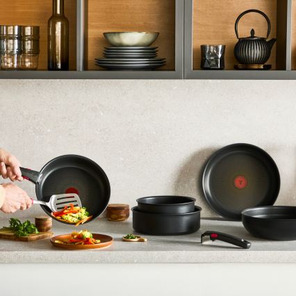 Tefal - Juego de batería de cocina INGENIO Excellence Fusion 8 piezas