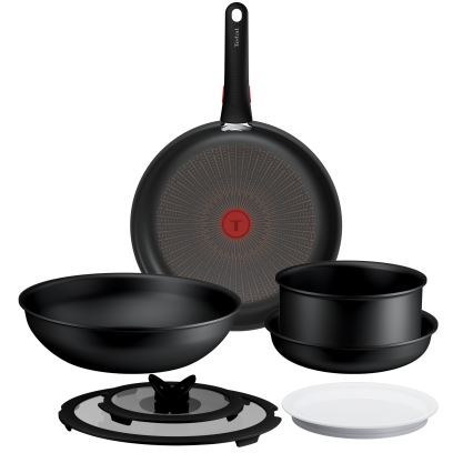 Tefal - Juego de batería de cocina INGENIO Excellence Fusion 8 piezas