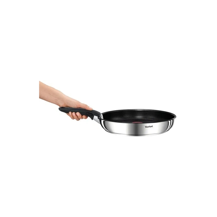 Tefal - Juego de cocina de 13 piezas INGENIO EMOTION, acero inoxidable