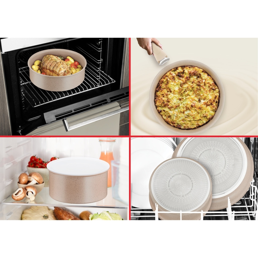 Tefal - Juego de menaje de cocina de 6 piezas INGENIO DELIGHT