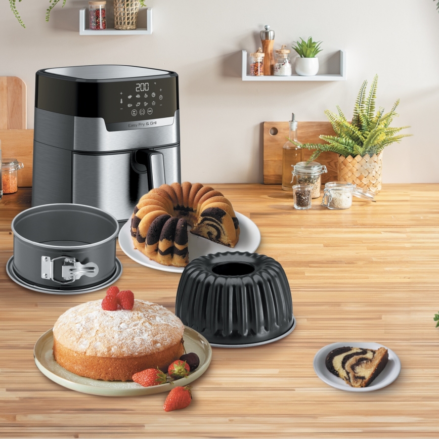 Tefal - Juego de moldes para hornear para la freidora de aire KAISER