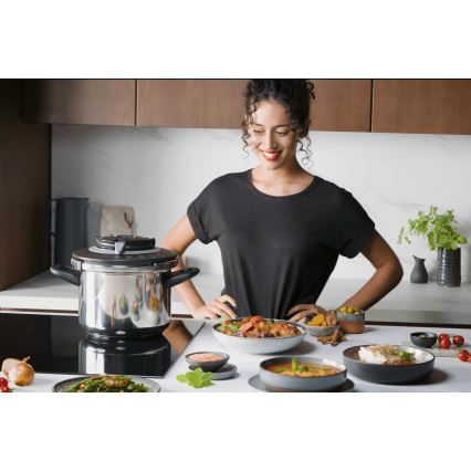 Tefal - Olla a presión 6 l CLIPSO+ CHEF acero inoxidable