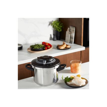 Tefal - Olla a presión 6 l CLIPSO+ CHEF acero inoxidable