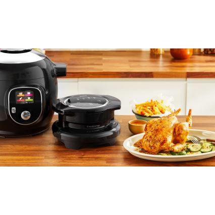 Tefal - Olla eléctrica a presión multifuncional con accesorios 6 l 1600W/230V negra