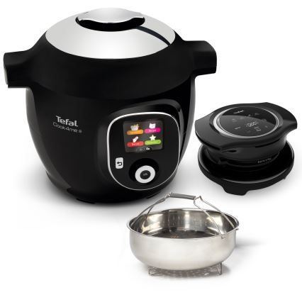 Tefal - Olla eléctrica a presión multifuncional con accesorios 6 l 1600W/230V negra