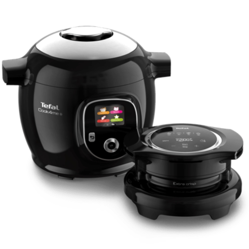 Tefal - Olla eléctrica a presión multifuncional con accesorios 6 l 1600W/230V negra
