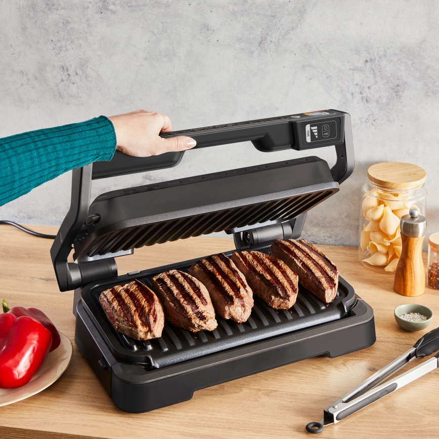 Tefal - Parrilla de contacto OPTIGRILL 2200W/230V negra