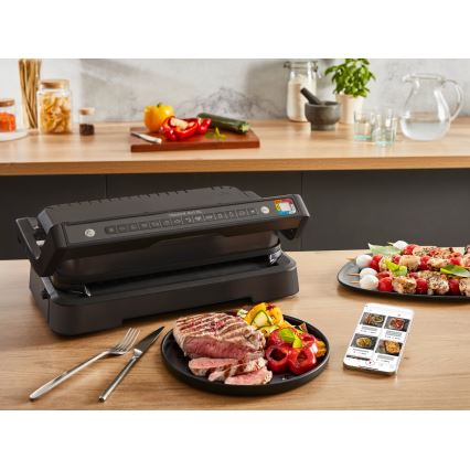 Tefal - Parrilla de contacto OPTIGRILL 2200W/230V negra