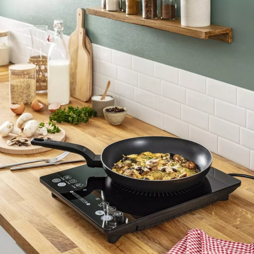 Tefal - Placa de inducción EVERYDAY SLIM 2100W/230V, negra